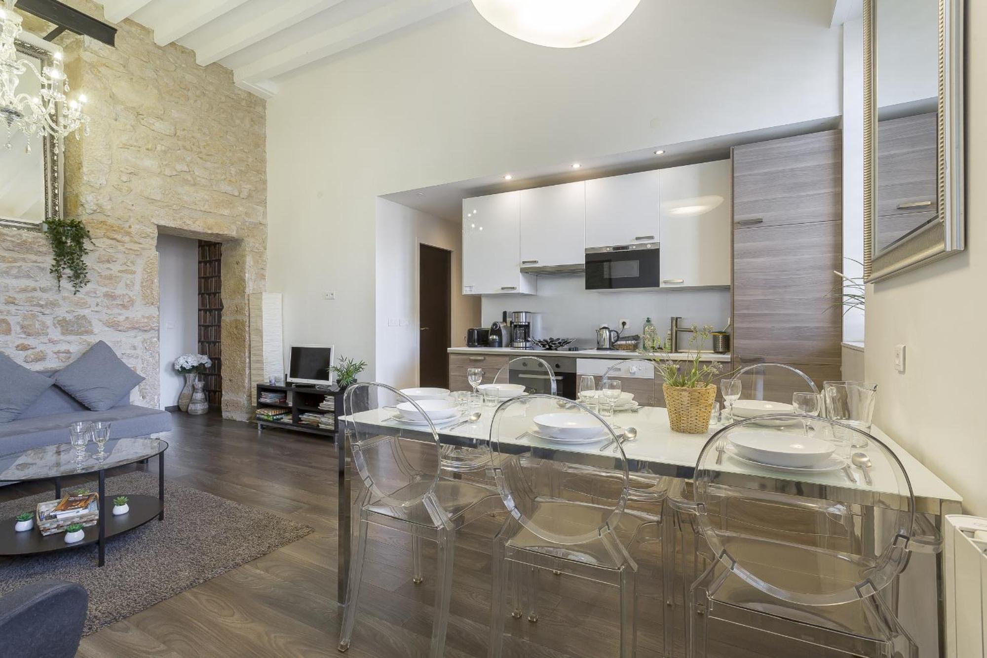 Le Jacquard Garage Lyon Centre Pour 2 A 8 Pers Appartement Kamer foto